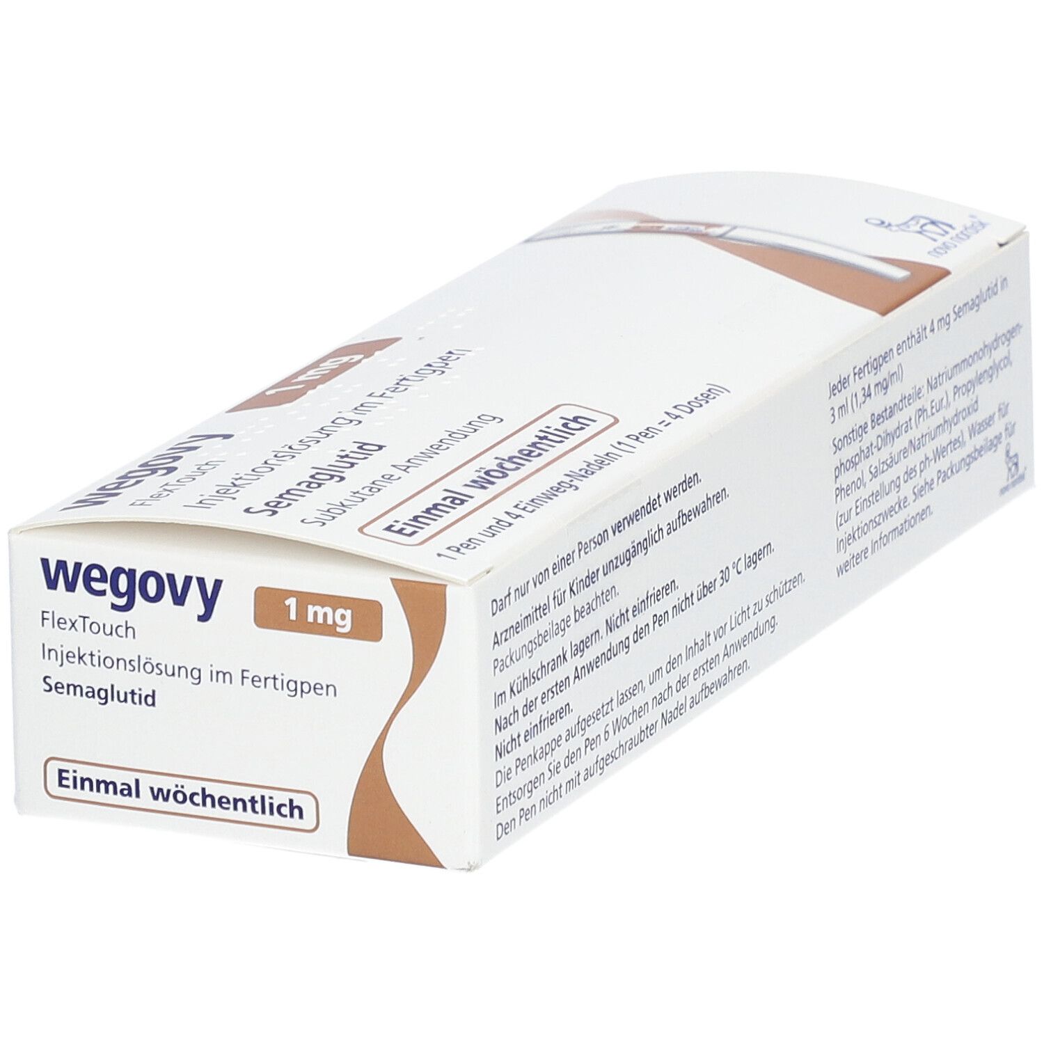 Wegovy 1 mg FlexTouch Injektionslsg.Fertigpen 1x3 ml Injektionslösung