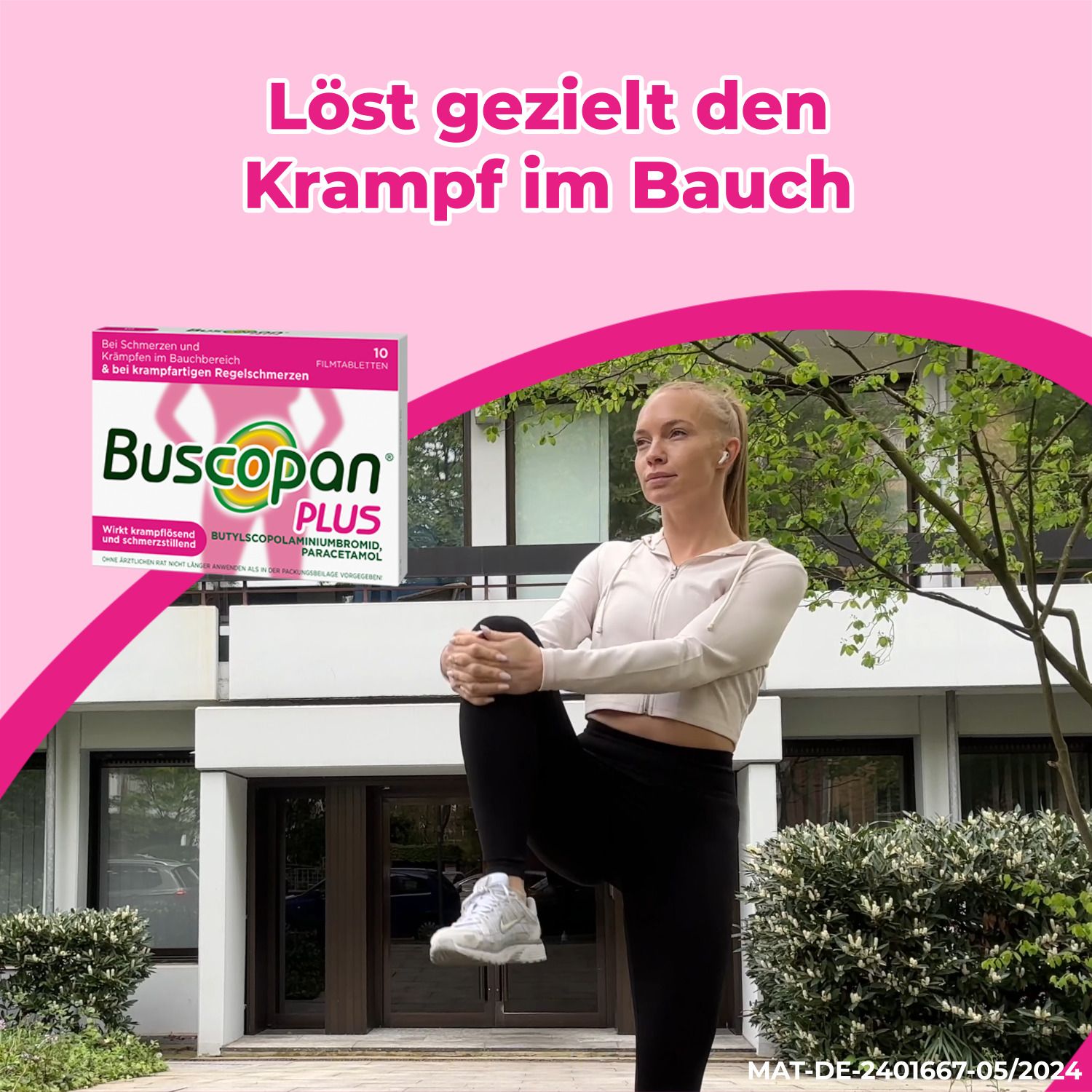 Buscopan PLUS bei Regelschmerzen - Jetzt 10% mit dem Code nattermann10 sparen*