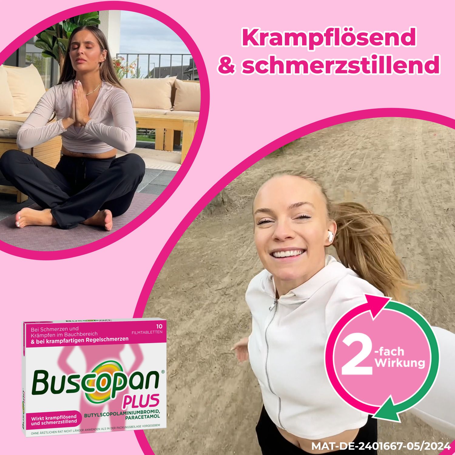 Buscopan PLUS bei Regelschmerzen - Jetzt 10% mit dem Code nattermann10 sparen*