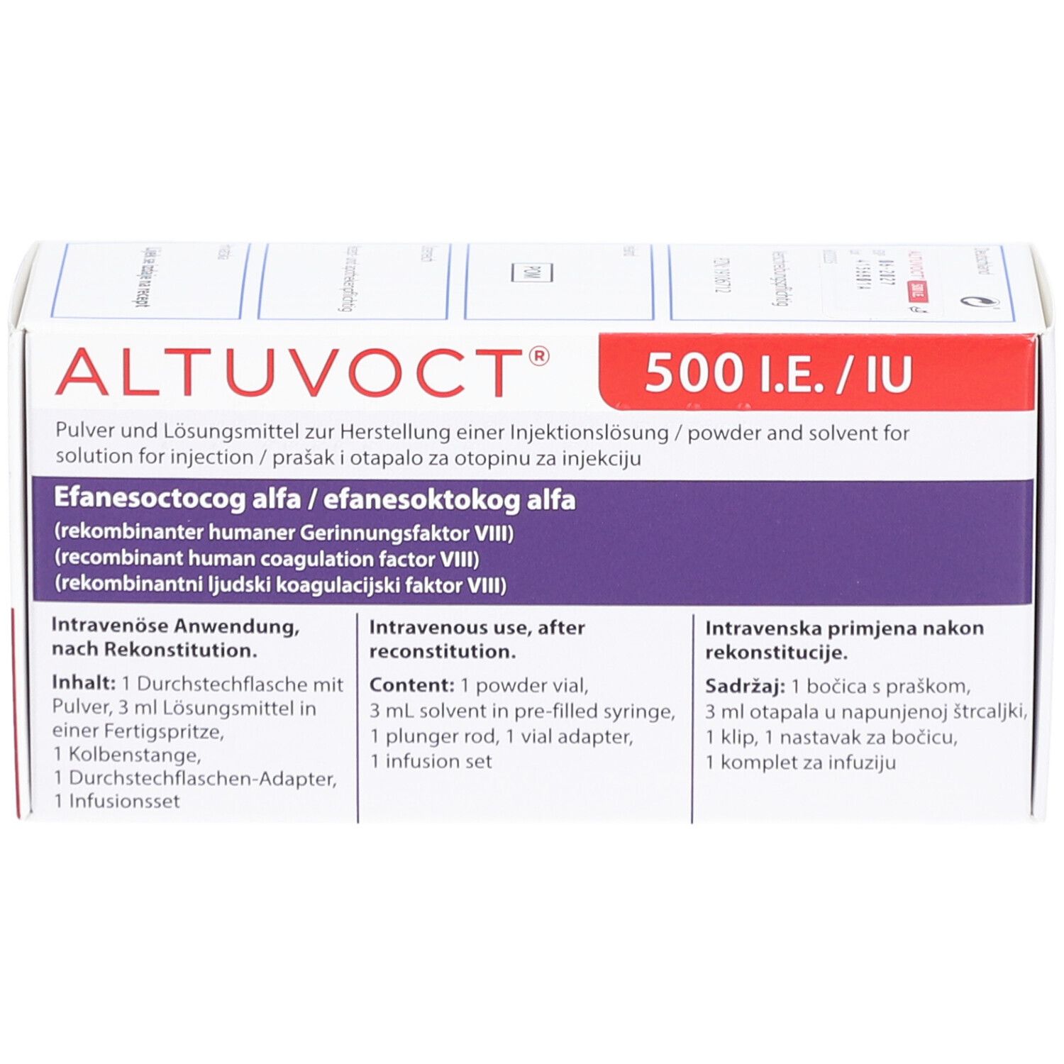 ALTUVOCT 500 I.E. Plv.u.Lsm.z.H.e.Injektionslsg.