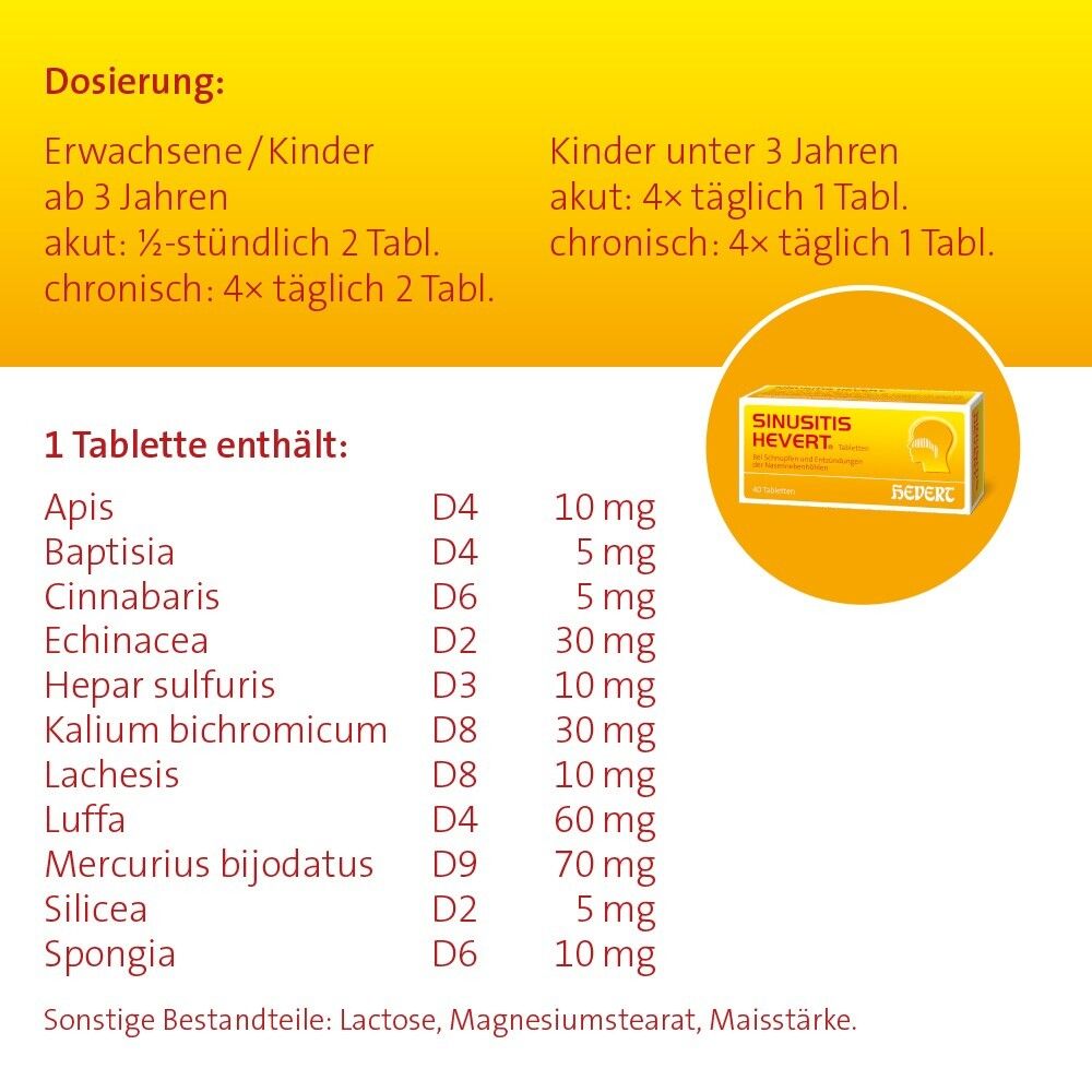 Sinusitis Hevert Tabletten