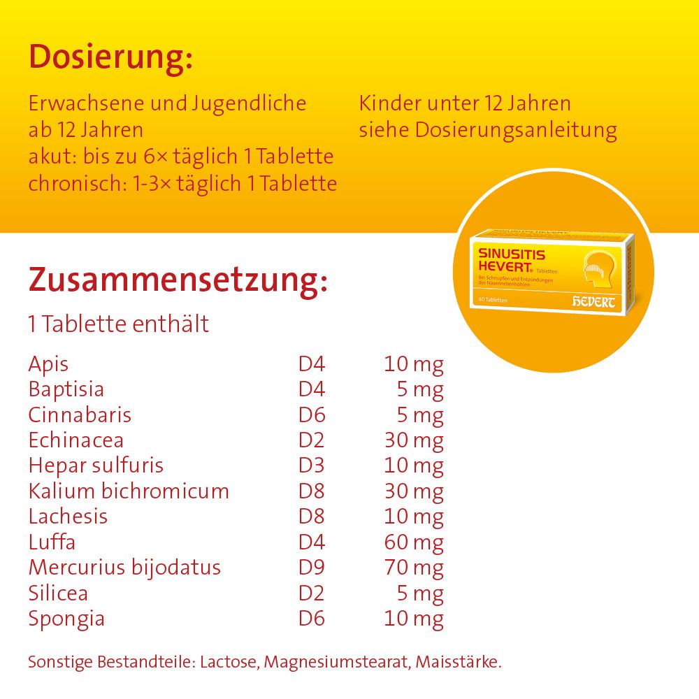 SINUSITIS HEVERT Tabletten