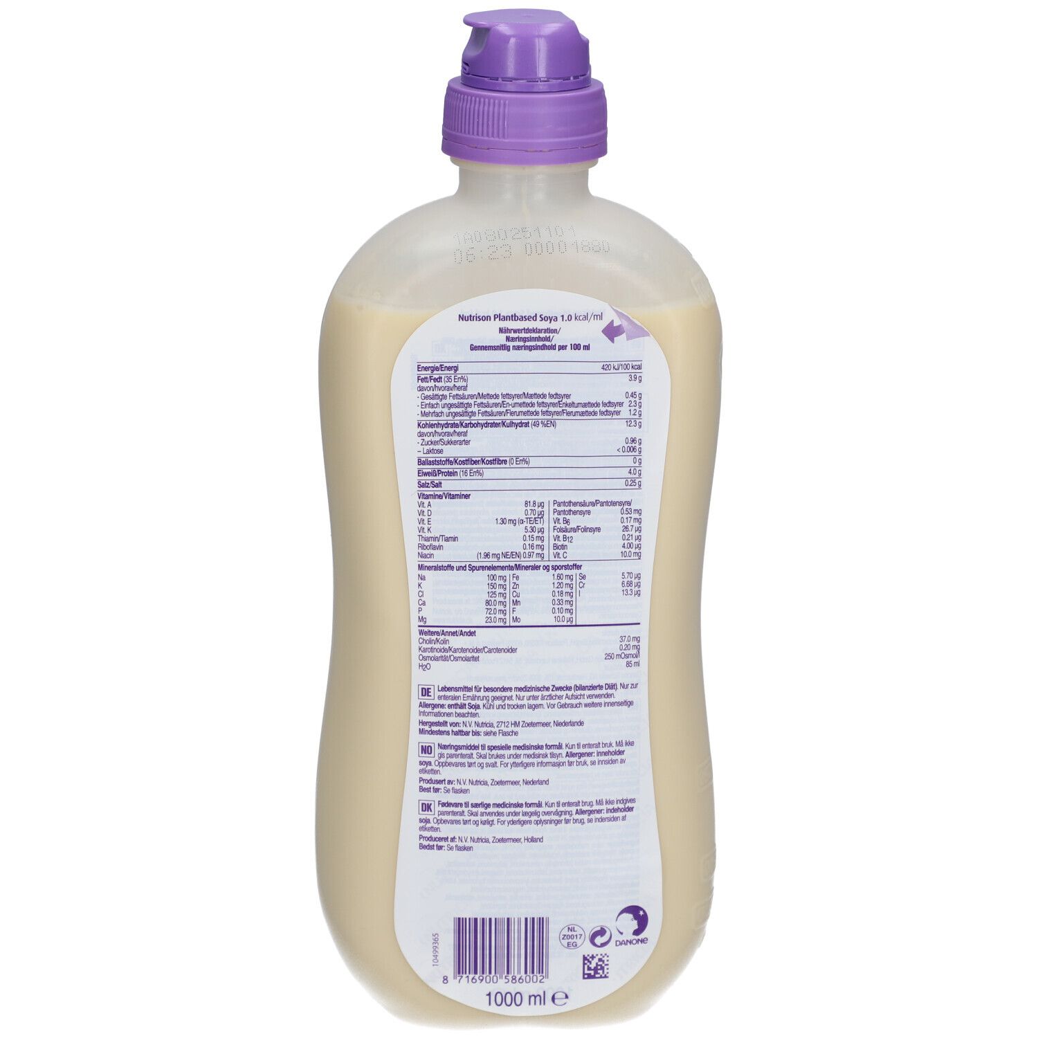 Nutricia Nutrison PlantBased Soya Trinknahrung 1.0 kcal/ml
