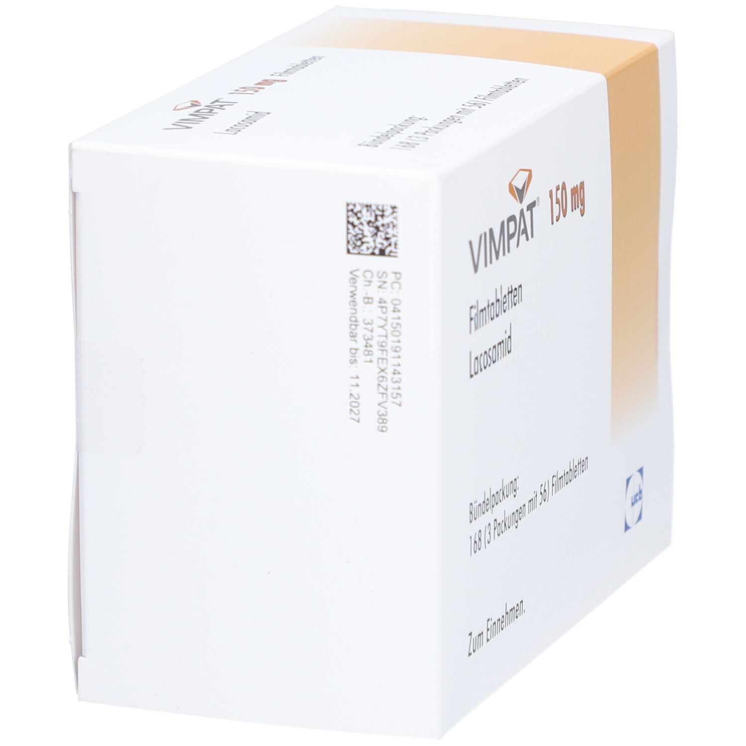 Vimpat 150 mg Filmtabletten 168 St