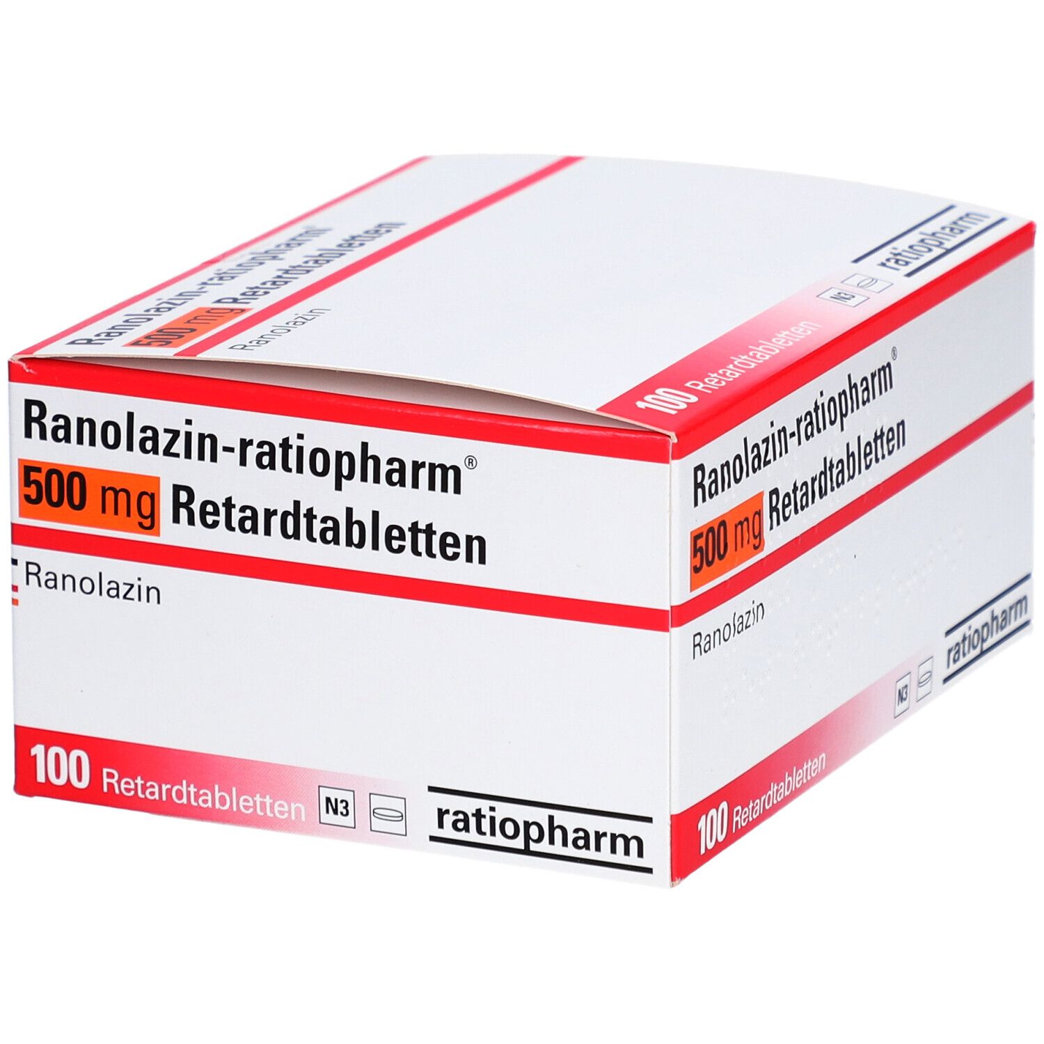 RANOLAZIN-ratiopharm 750 mg Retardtabletten 60 St Retard-Tabletten