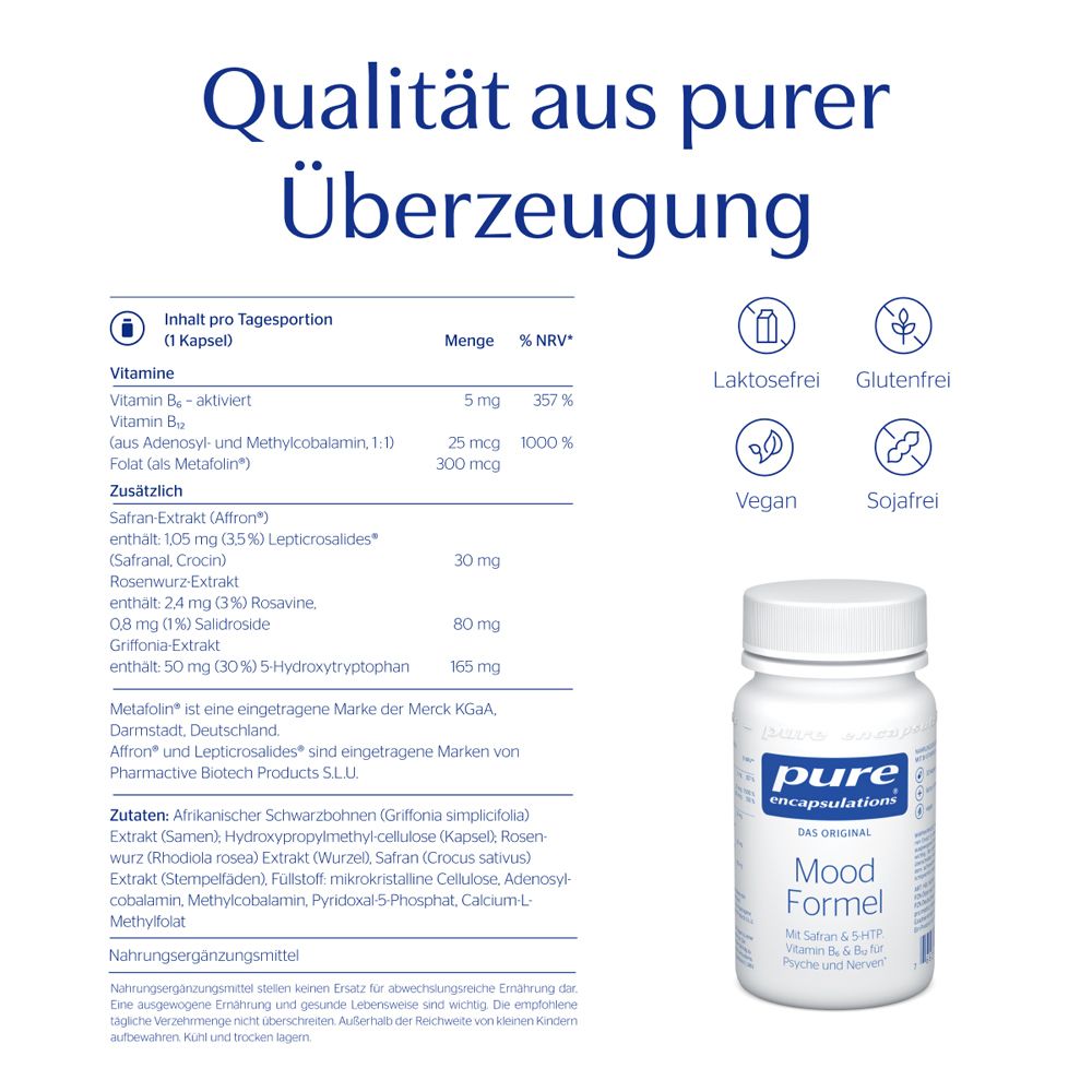 Pure Encapsulations Mood Formel mit Safran
