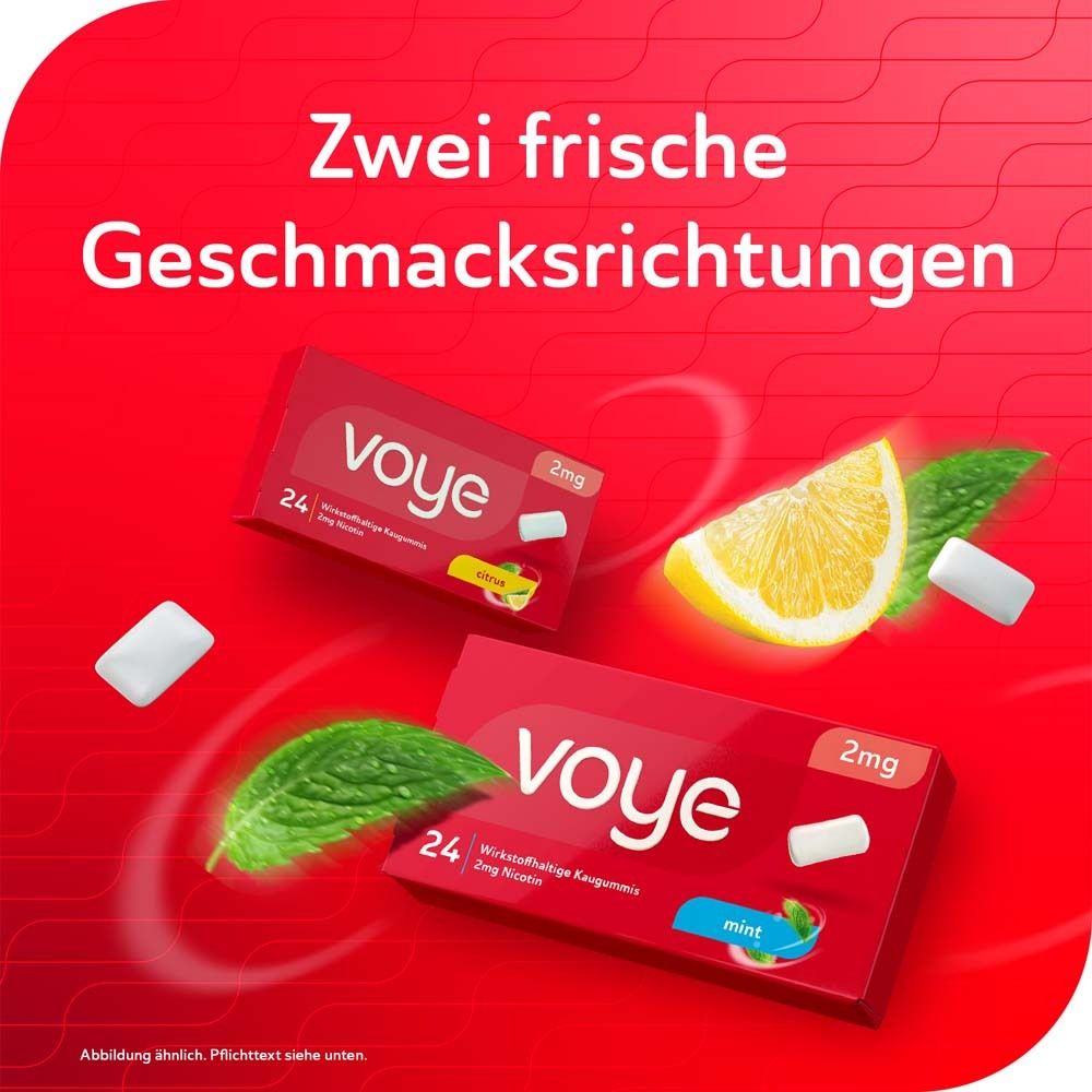 Voye Citrus 2 mg wirkstoffhaltiges Kaugummi