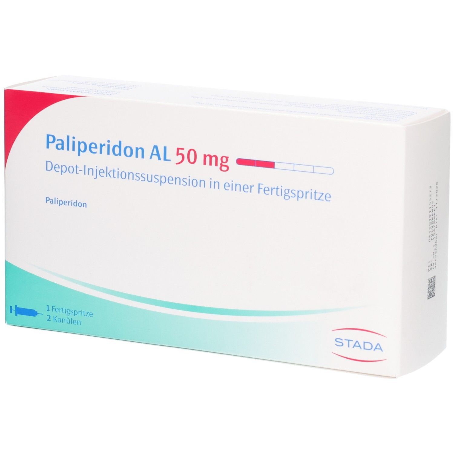 Paliperidon AL 50 mg Fertigspritze mit 2 Kanülen. STADA.