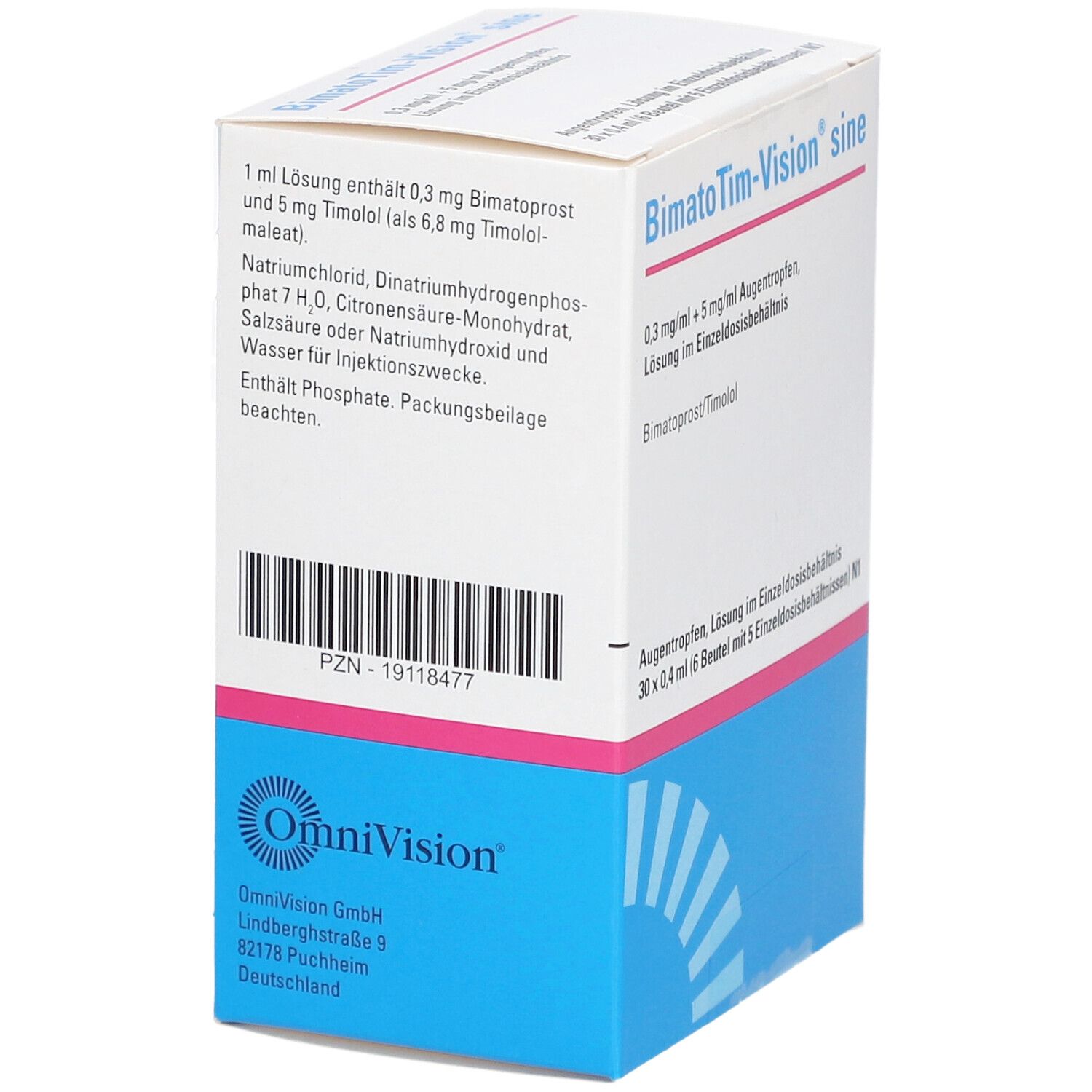 BIMATOTIM-Vision sine 0,3 mg/ml + 5 mg/ml ATR EDB