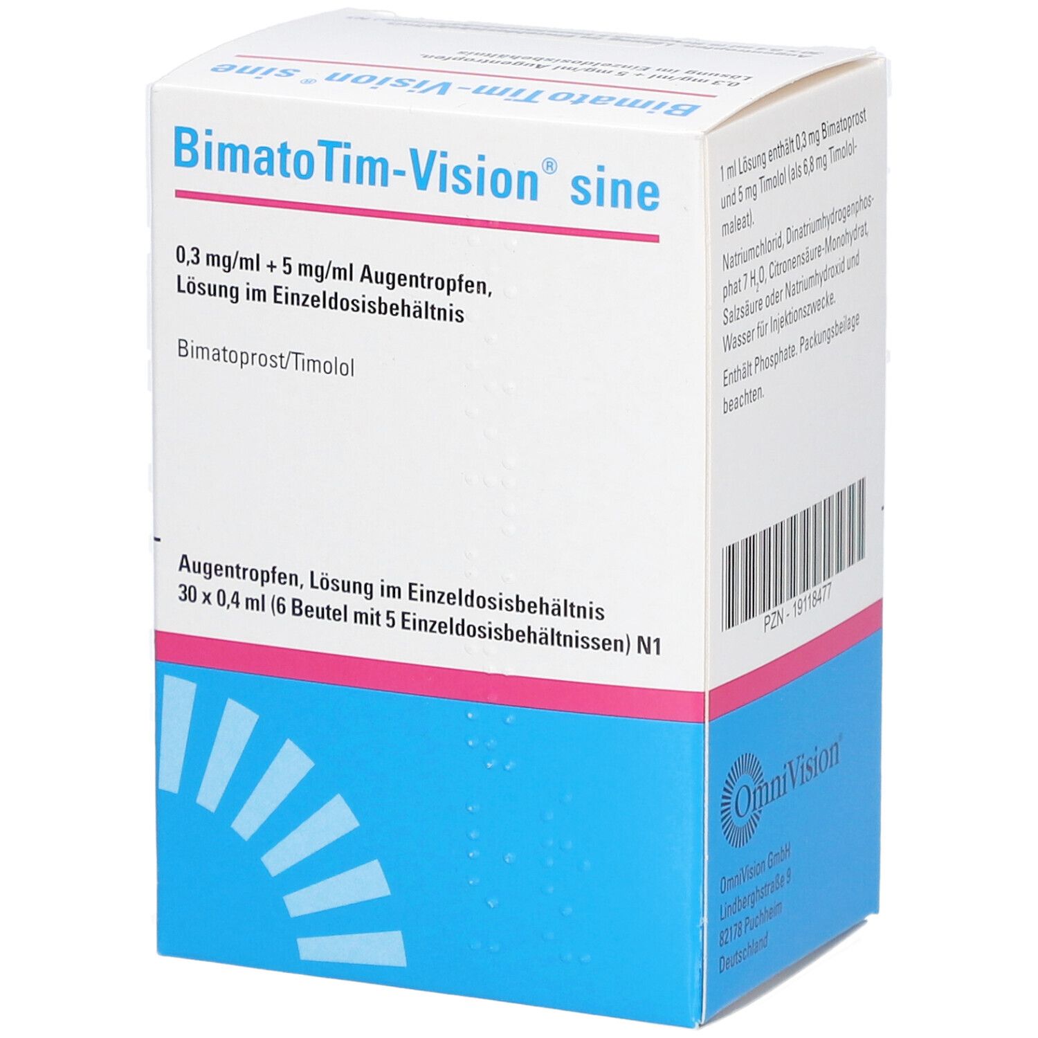 BIMATOTIM-Vision sine 0,3 mg/ml + 5 mg/ml ATR EDB