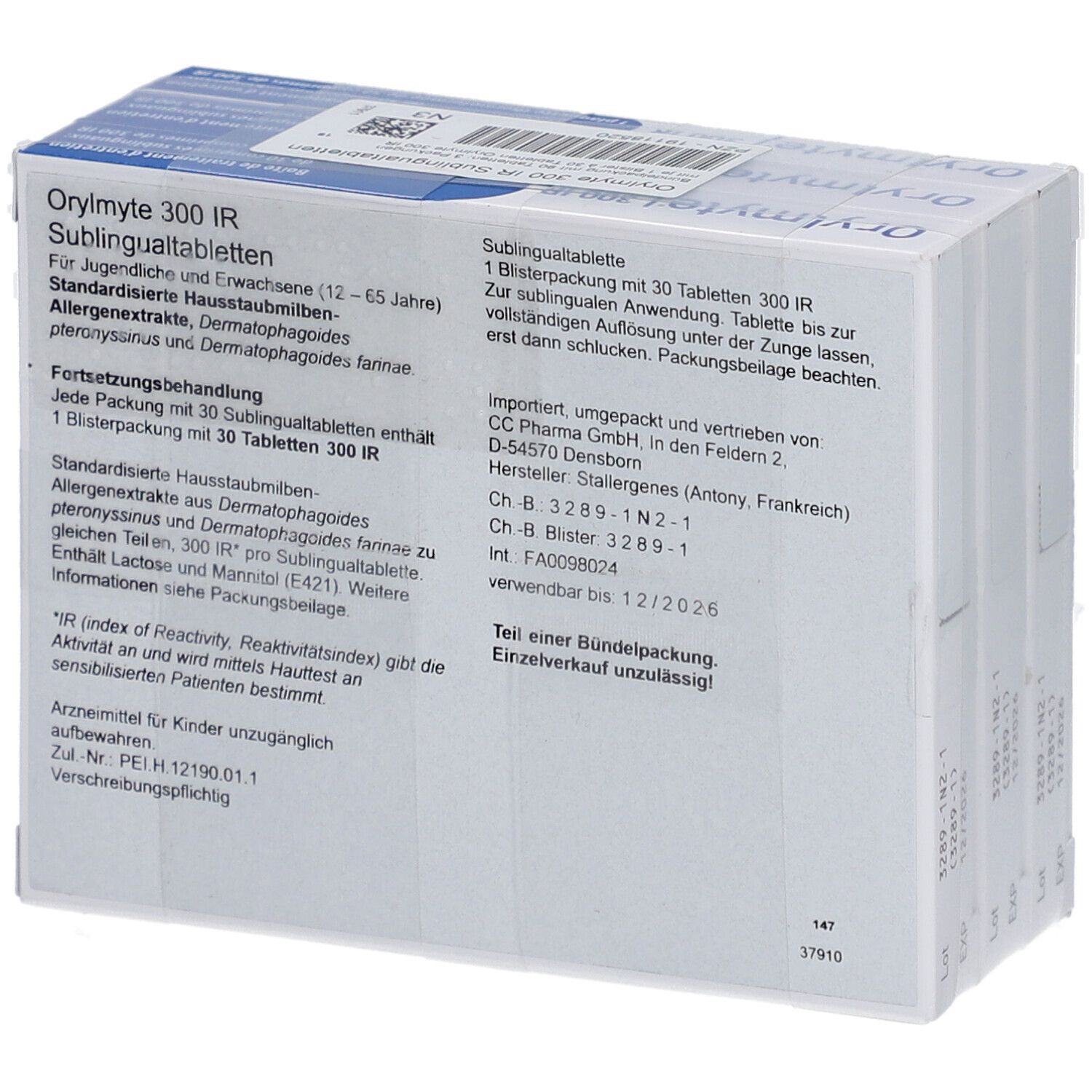 ORYLMYTE 300 IR Fortsetzungsbehandl.Sublingualtab.