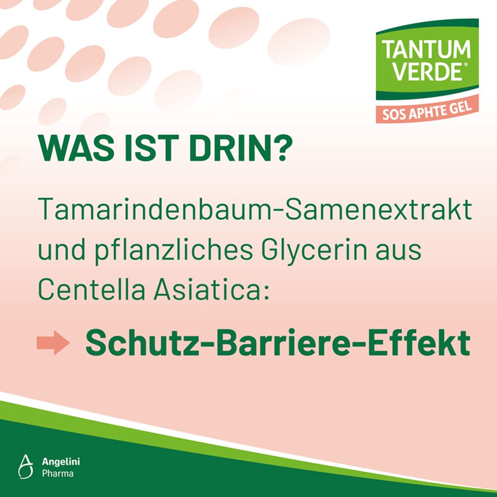 Text: Was ist drin? Tamarindenbaum-Samenextrakt und pflanzliches Glycerin. Schutz-Barriere-Effekt.