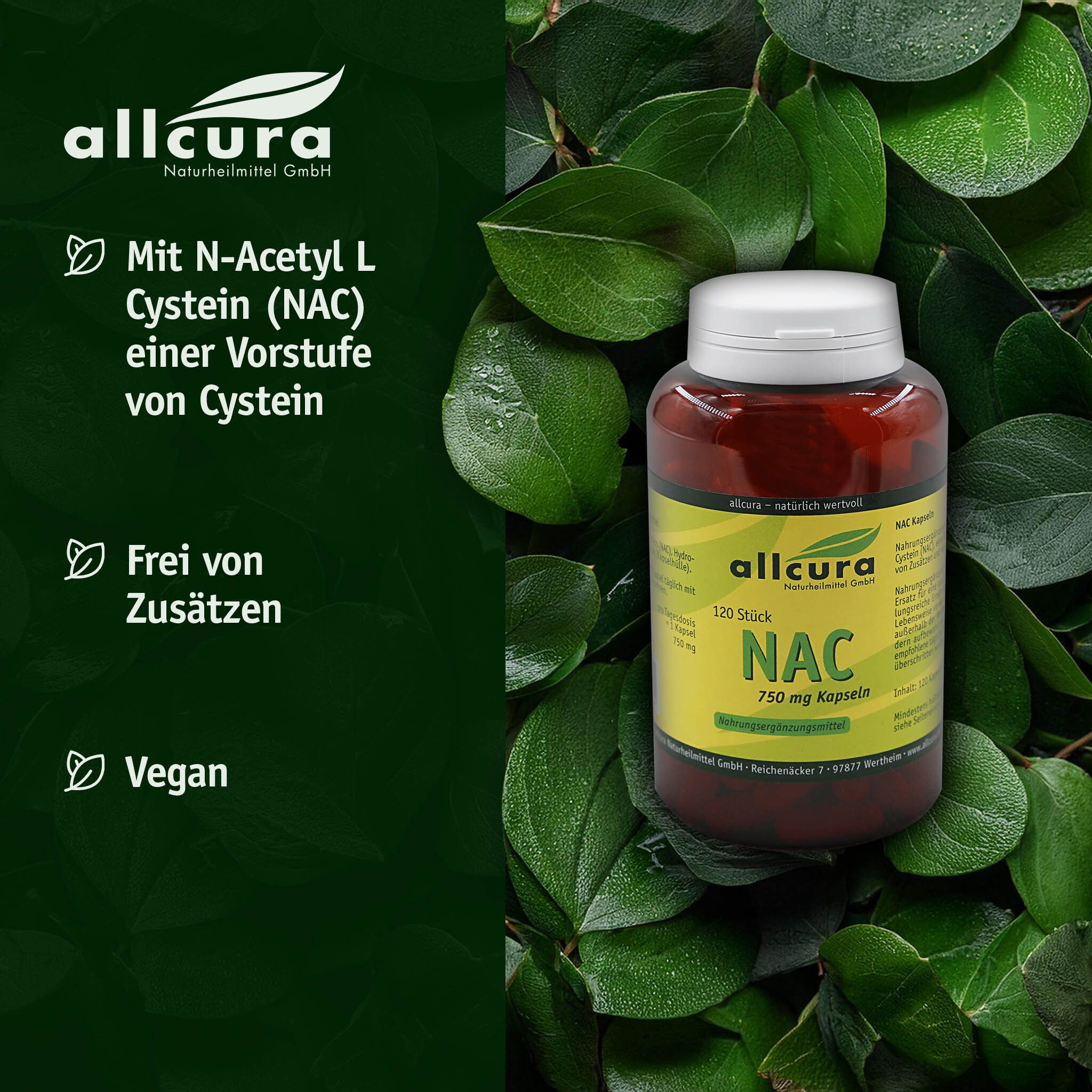 NAC 750 mg Kapseln 120 Stück