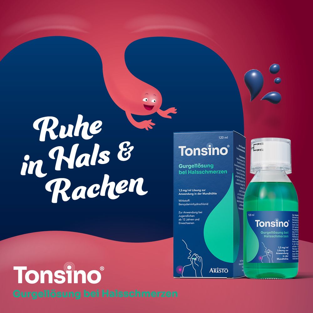 Tonsino® Gurgellösung bei Halsschmerzen