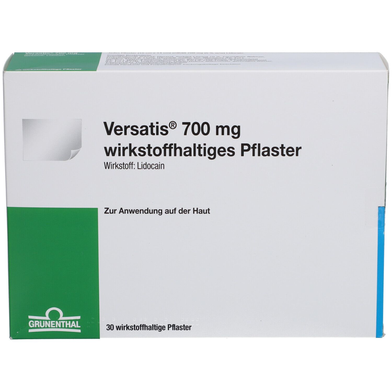 VERSATIS 700 mg wirkstoffhaltiges Pflaster