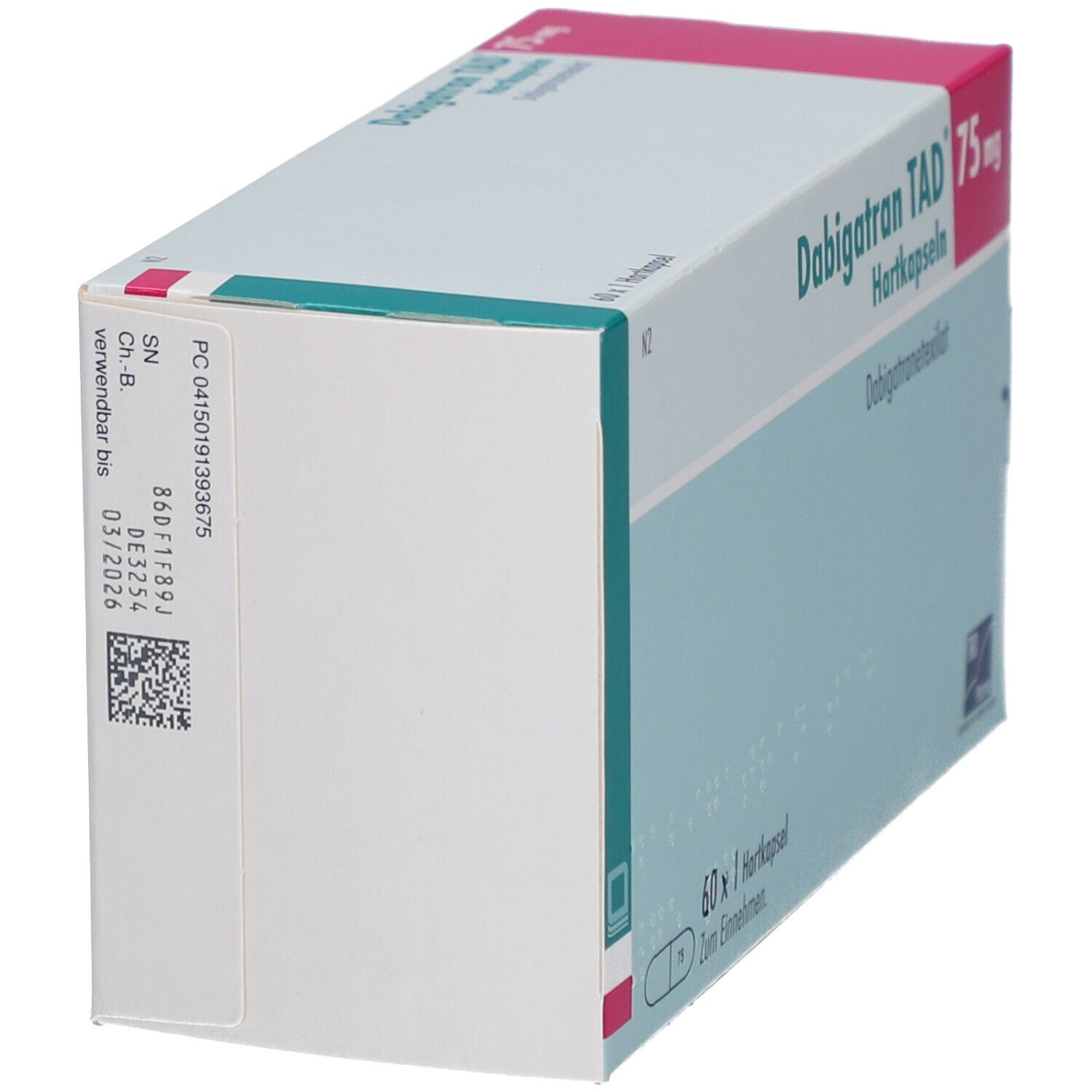 DABIGATRAN TAD 75 mg Hartkapseln