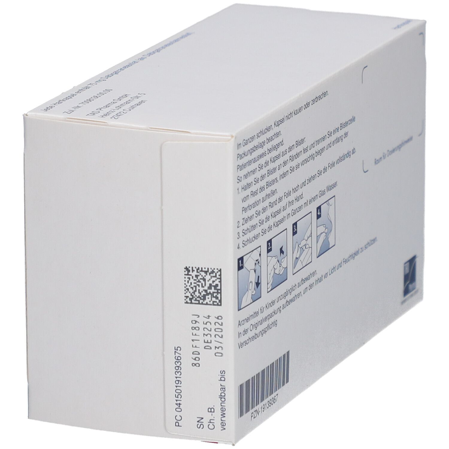 DABIGATRAN TAD 75 mg Hartkapseln