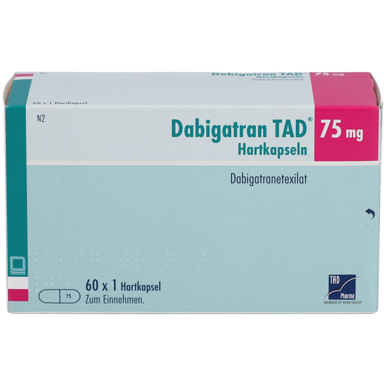DABIGATRAN TAD 75 mg Hartkapseln