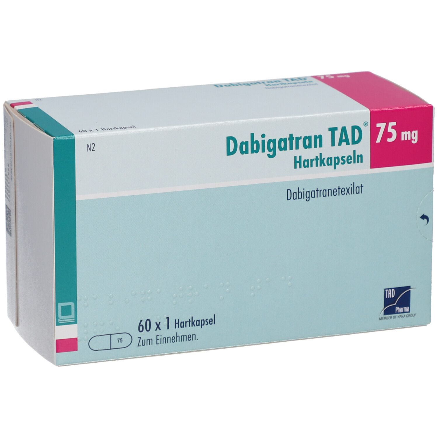 DABIGATRAN TAD 75 mg Hartkapseln