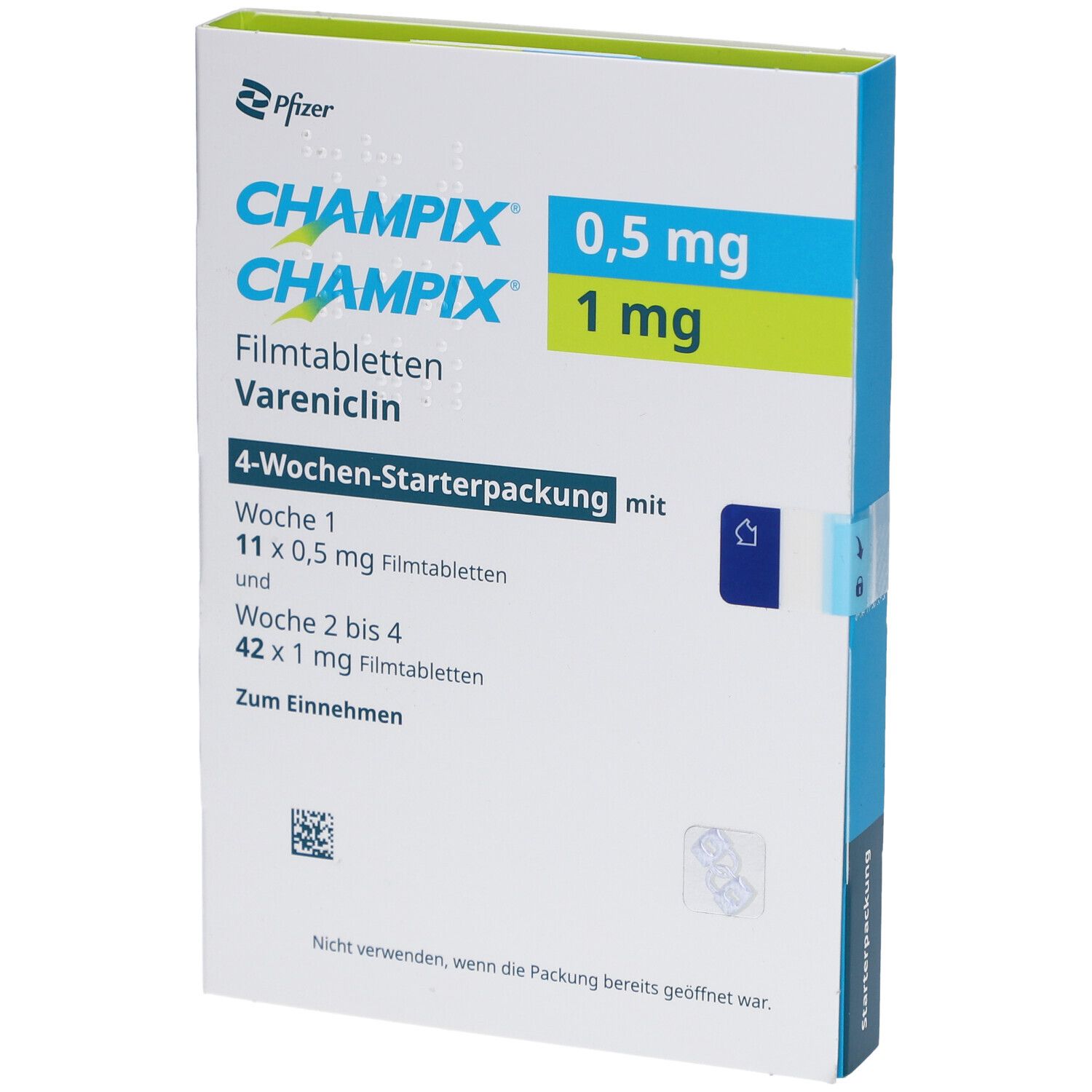 CHAMPIX 0,5 mg/1 mg Filmtabl.Starterpack.4 Wochen