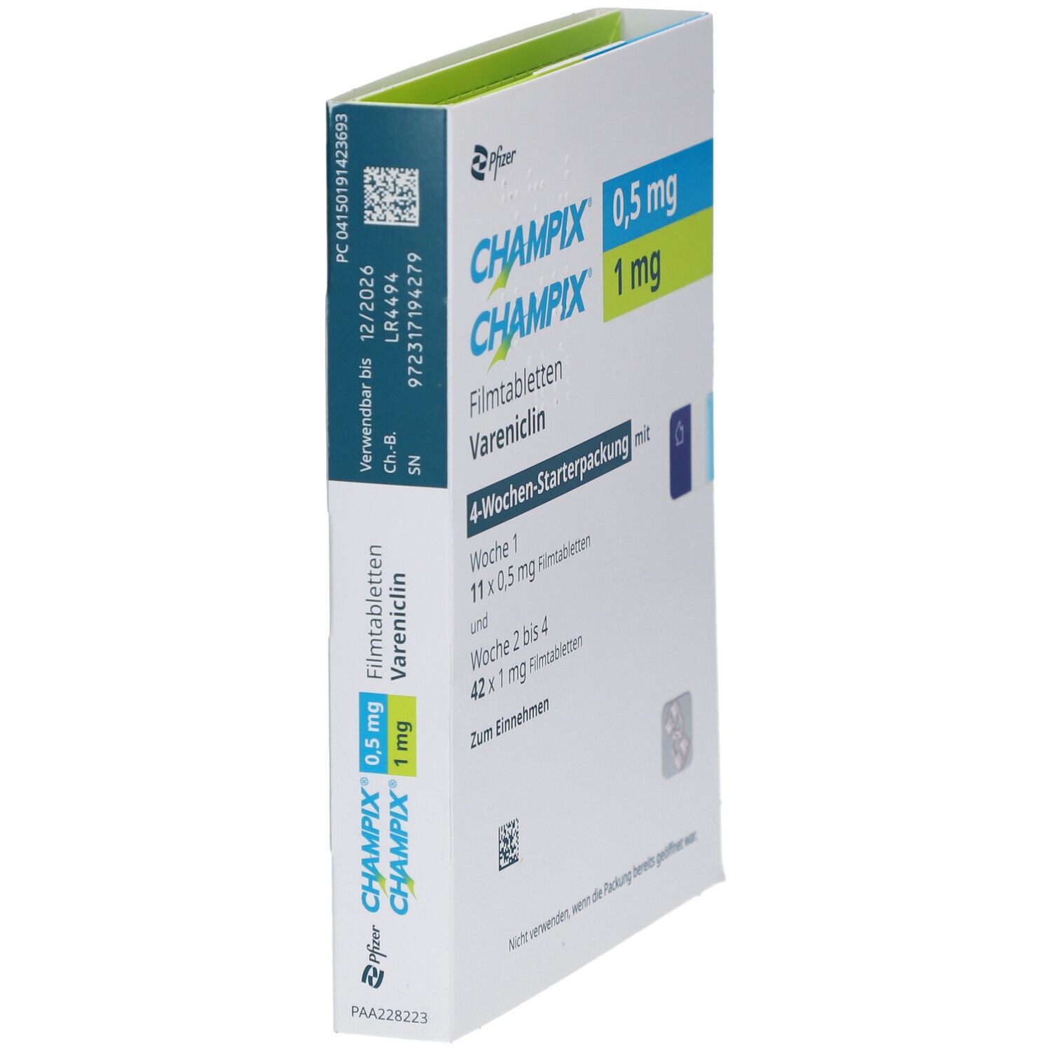 CHAMPIX 0,5 mg/1 mg Filmtabl.Starterpack.4 Wochen