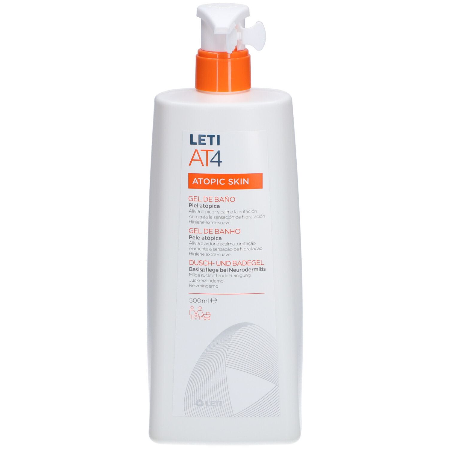 Leti AT4 Dusch- und Badegel 500 ml Gel