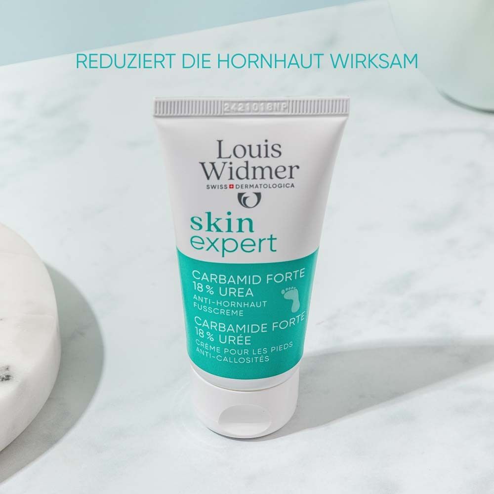 Louis Widmer skinexpert Carbamid Forte 18 % Urea Anti-Hornhaut Fußcreme o.p
