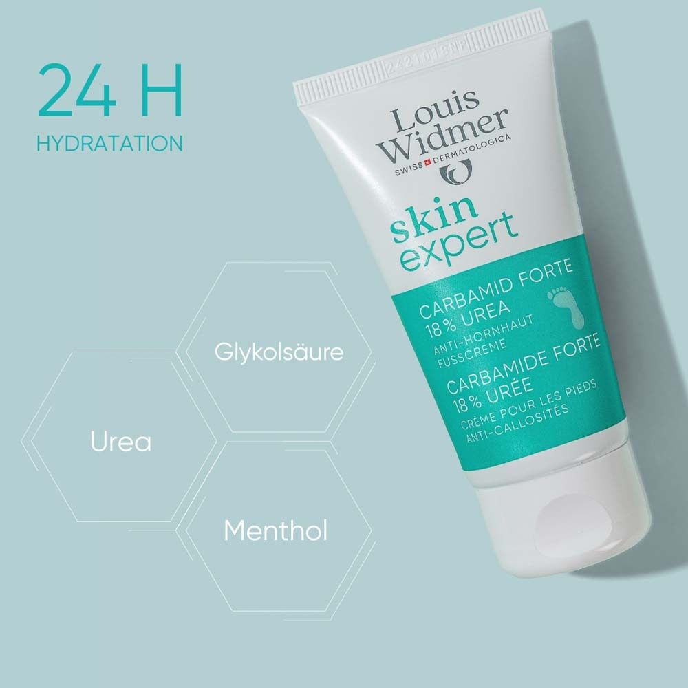 Louis Widmer skinexpert Carbamid Forte 18 % Urea Anti-Hornhaut Fußcreme o.p