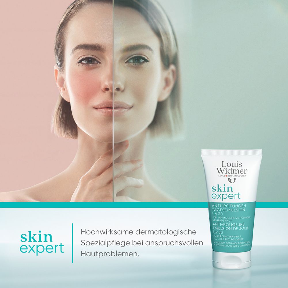 Louis Widmer Skin Expert Anti-Rötungen Tagesemulsion.