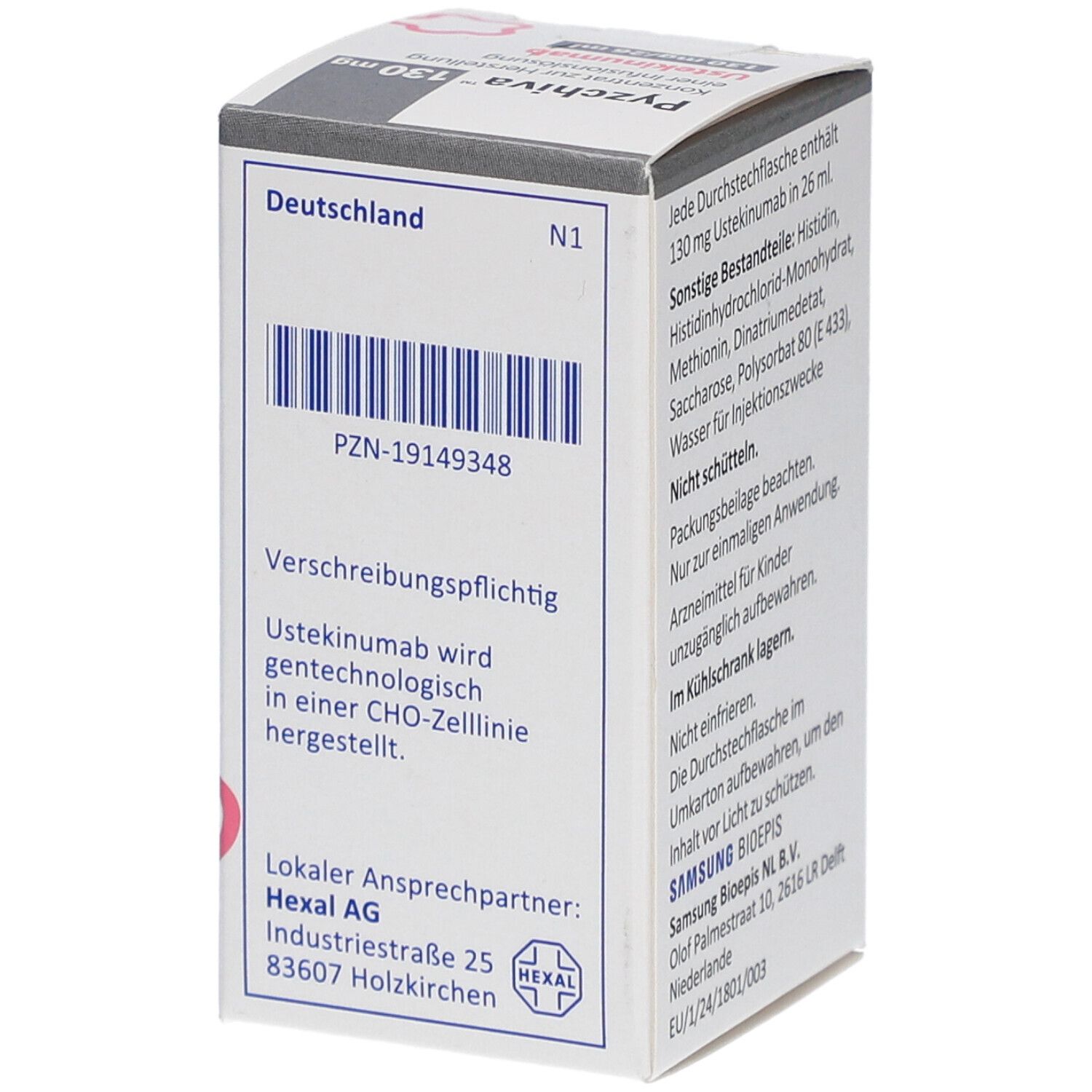 PYZCHIVA 130 mg Konz.z.Herst.e.Infusionslösung