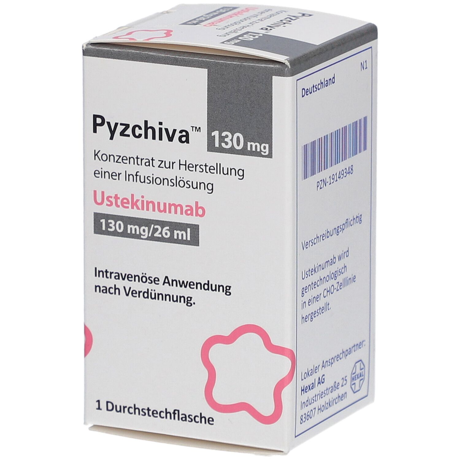 PYZCHIVA 130 mg Konz.z.Herst.e.Infusionslösung