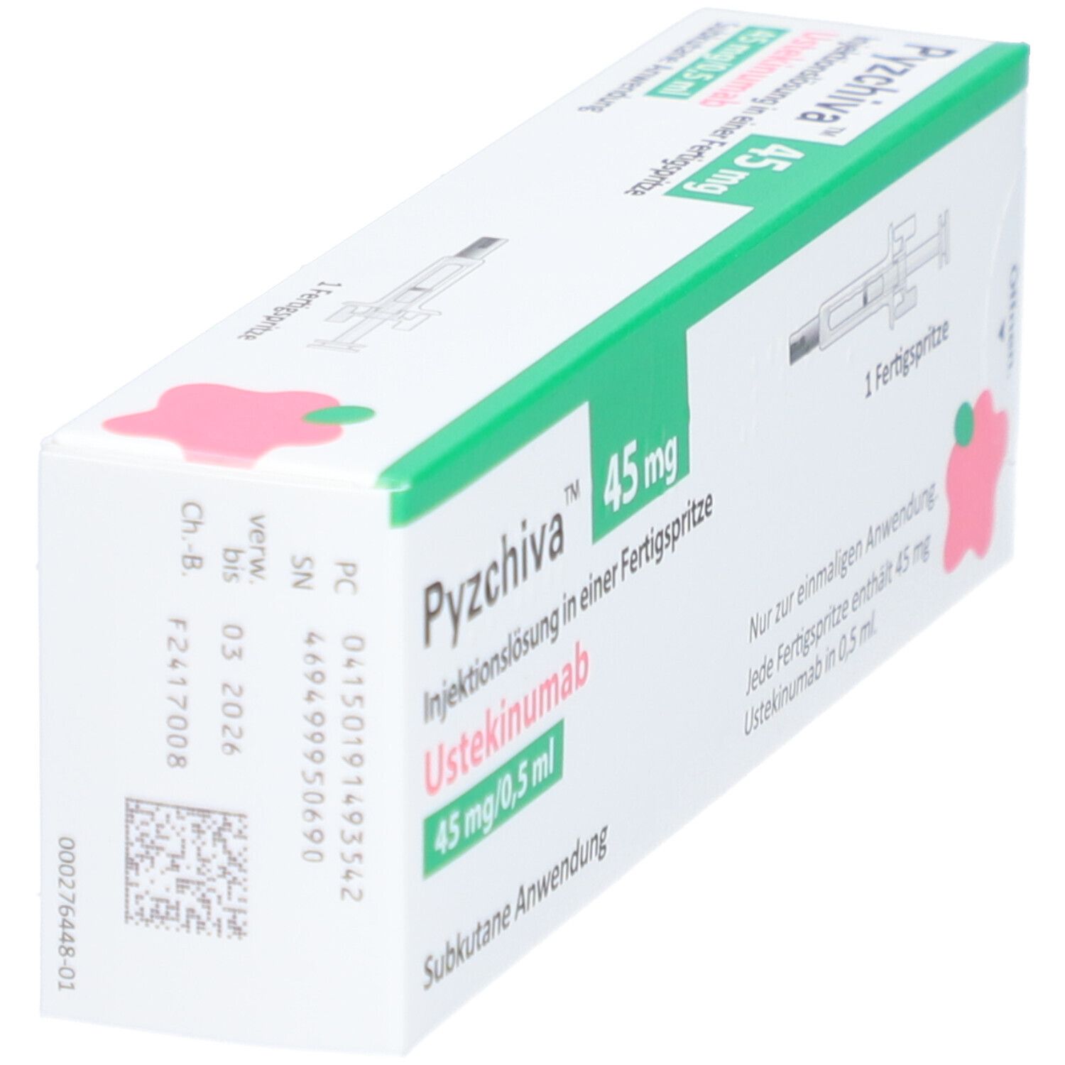 Pyzchiva 45 mg Injektionslösung i.e.Fertigspritze 1 St