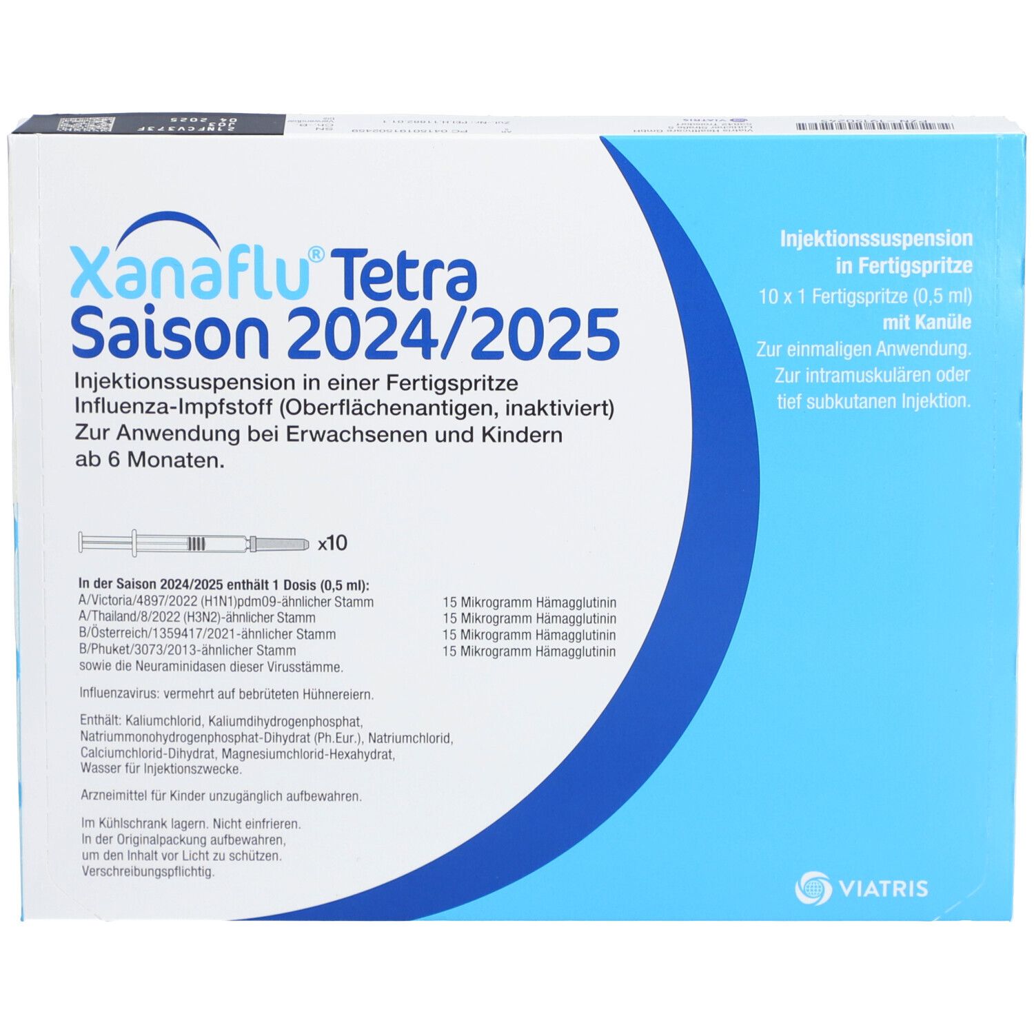XANAFLU Tetra 2024/2025 Inj.-Susp.F.-Sp.mit Kan.
