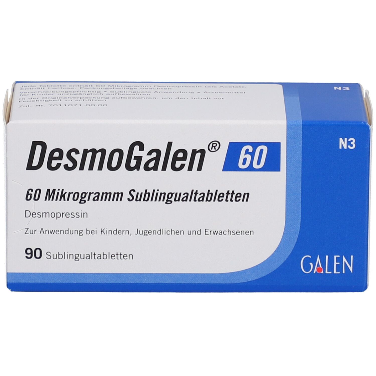 DESMOGALEN 60 Mikrogramm Sublingualtabletten
