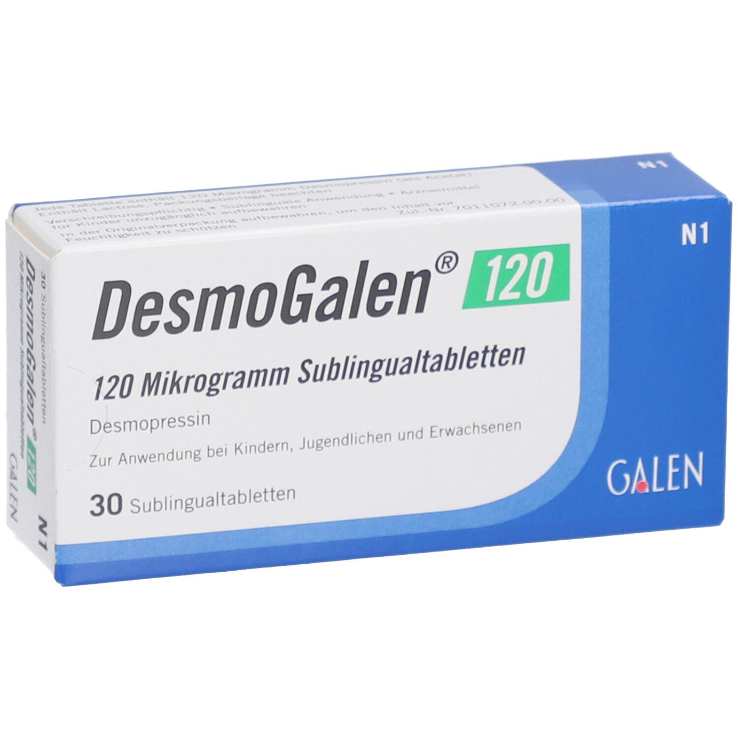 DESMOGALEN 120 Mikrogramm Sublingualtabletten