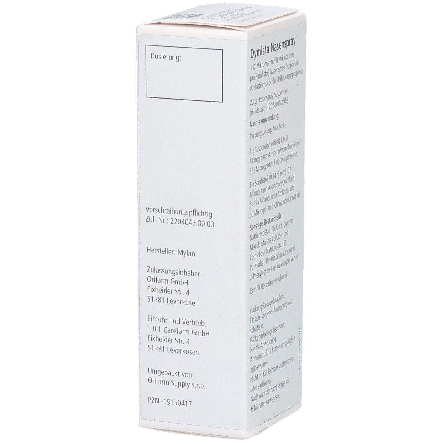 DYMISTA Nasenspray 137 µg/50 µg/Sprühstoß