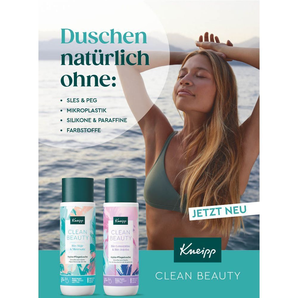 Kneipp Clean Beauty Hydro Pflegedusche Bio Lotusblüte & Bio Jojoba