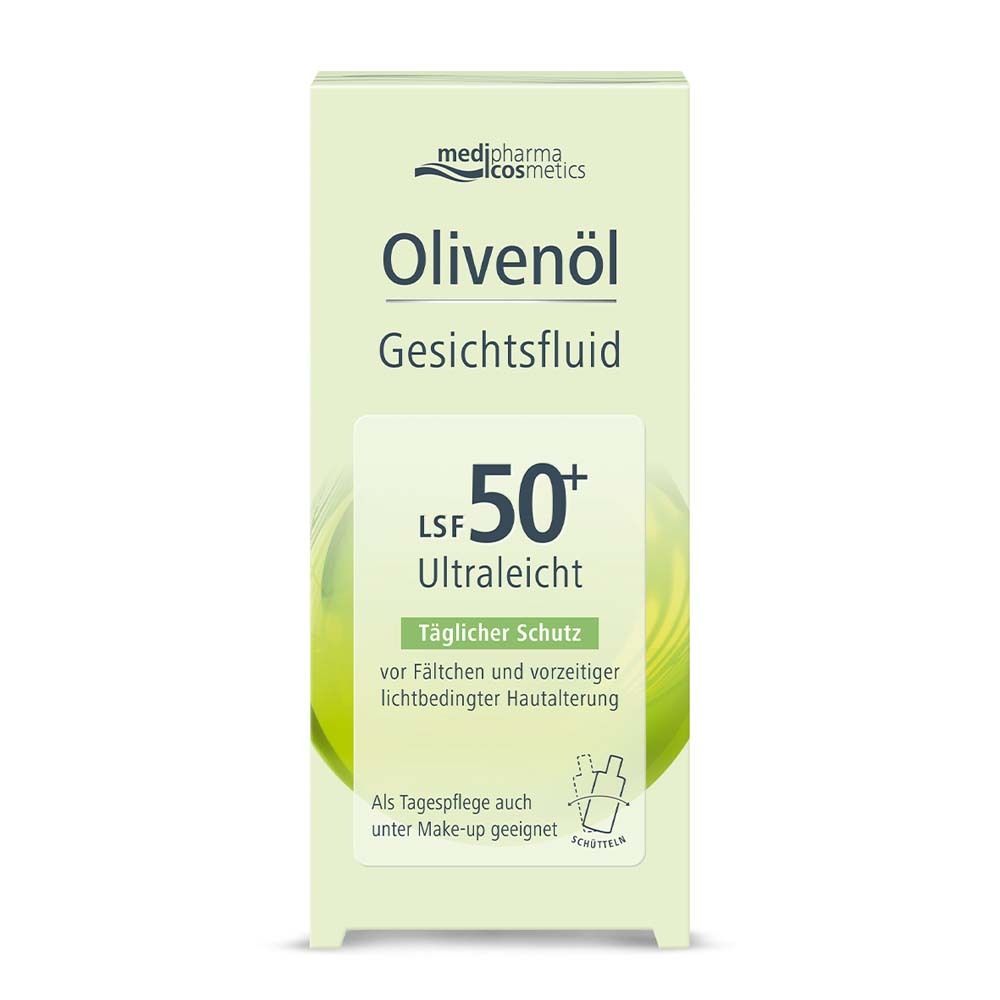 Olivenöl Gesichtsfluid LSF50+ von medipharma cosmetics