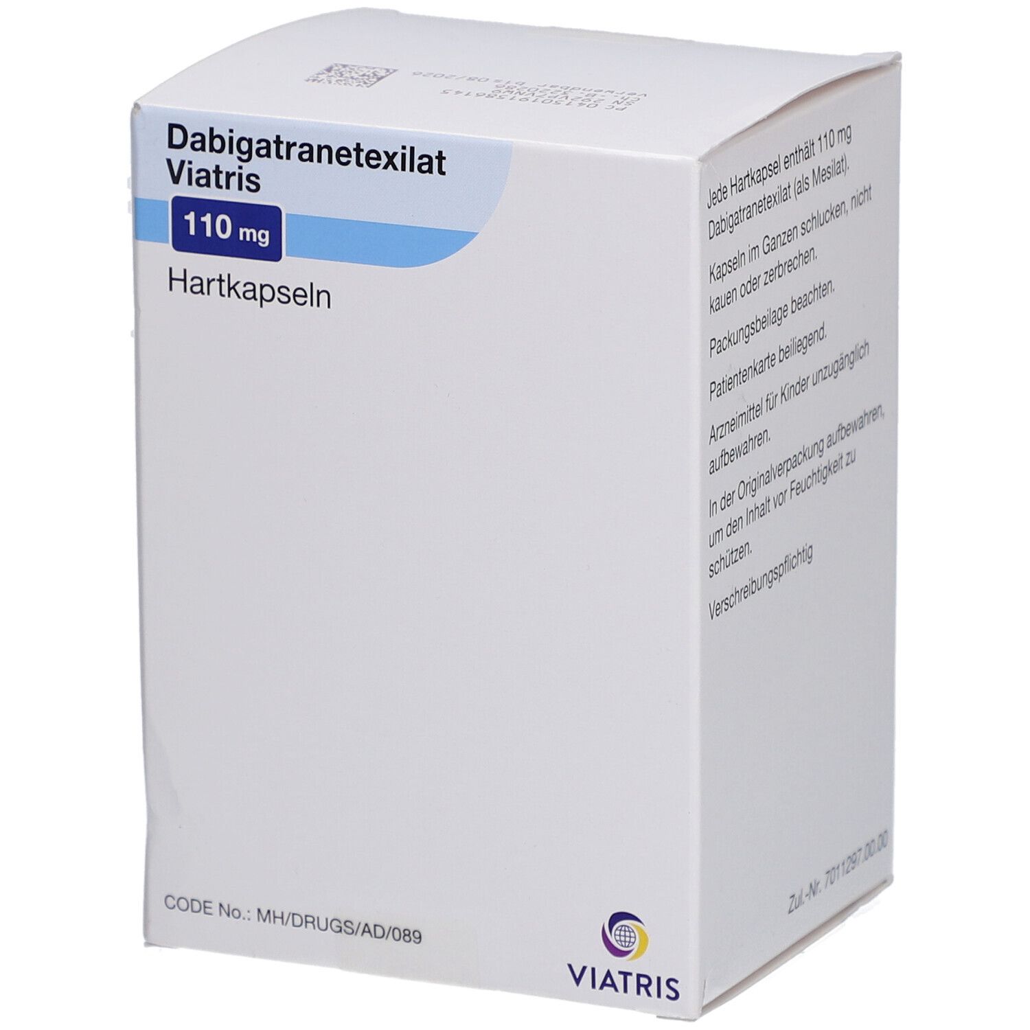 DABIGATRANETEXILAT Viatris 110 mg Hartkapseln