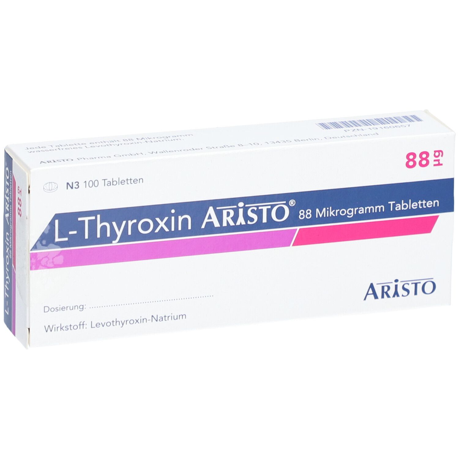 L-THYROXIN Aristo 88 Mikrogramm Tabletten