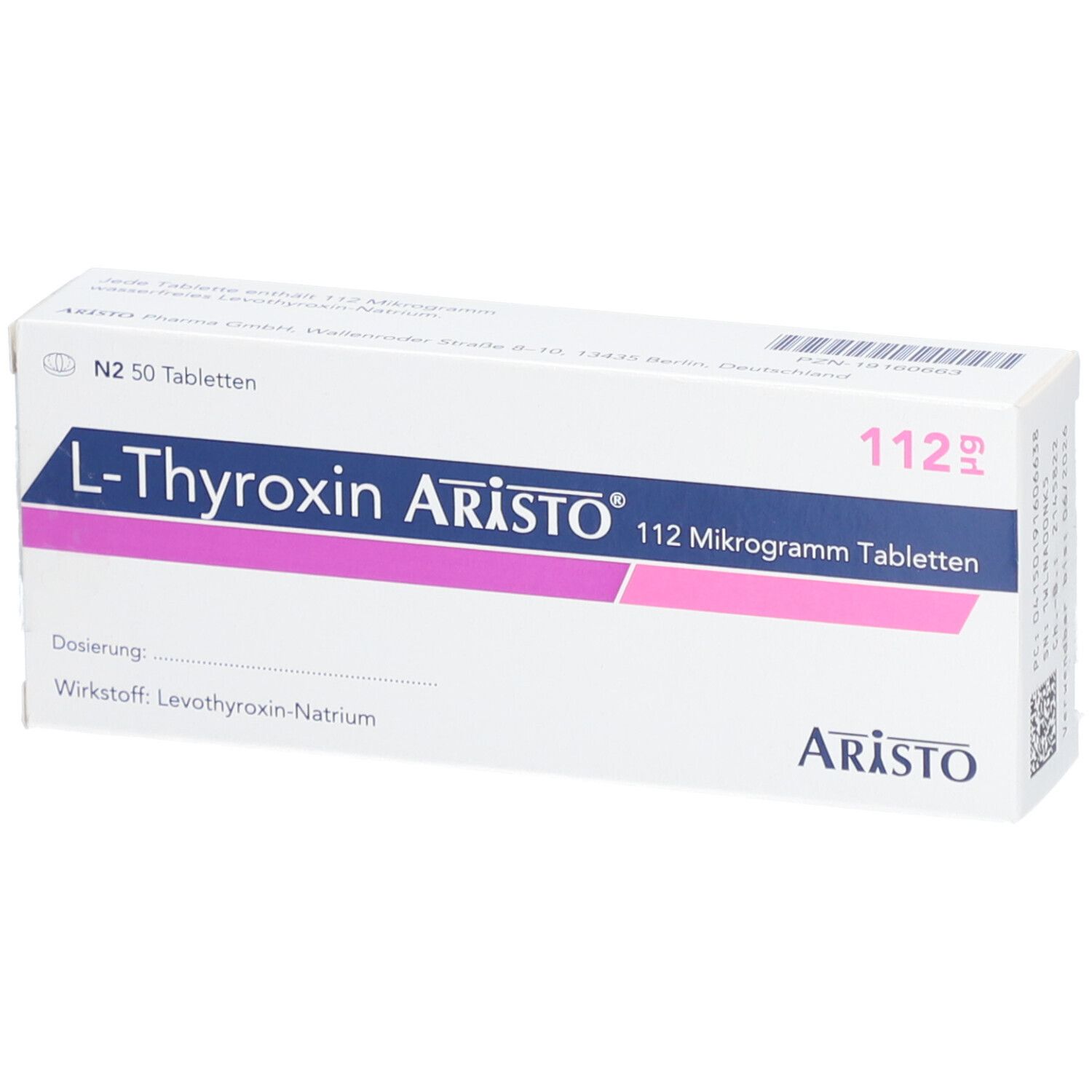 L-THYROXIN Aristo 112 Mikrogramm Tabletten