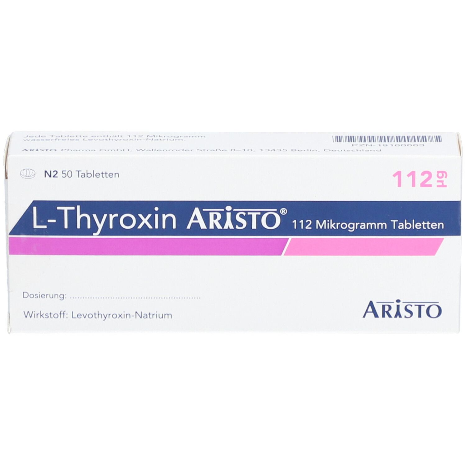 L-THYROXIN Aristo 112 Mikrogramm Tabletten