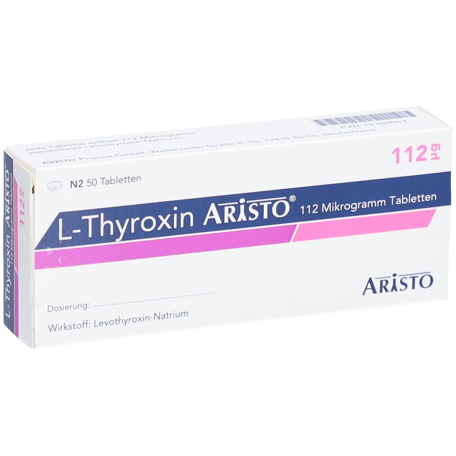 L-THYROXIN Aristo 112 Mikrogramm Tabletten