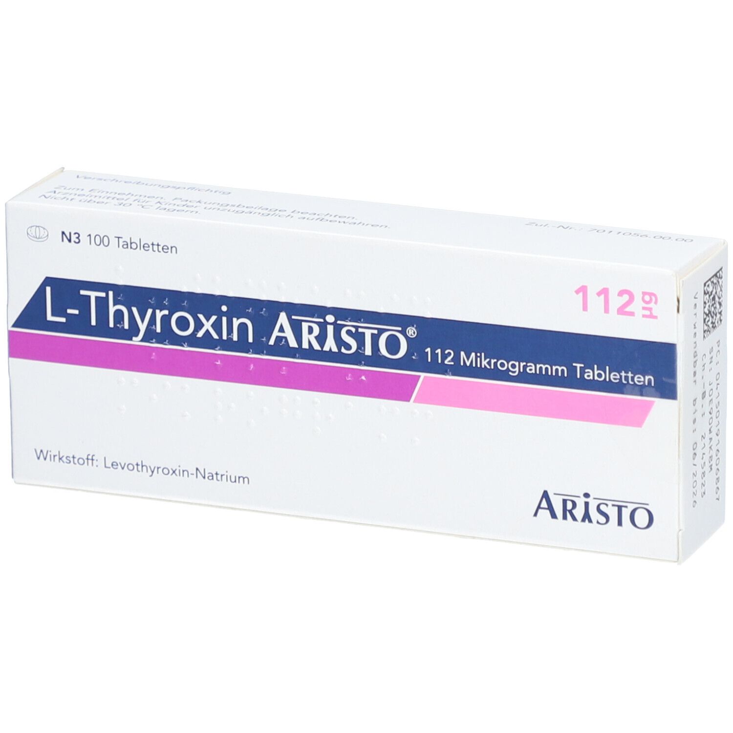 L-THYROXIN Aristo 112 Mikrogramm Tabletten