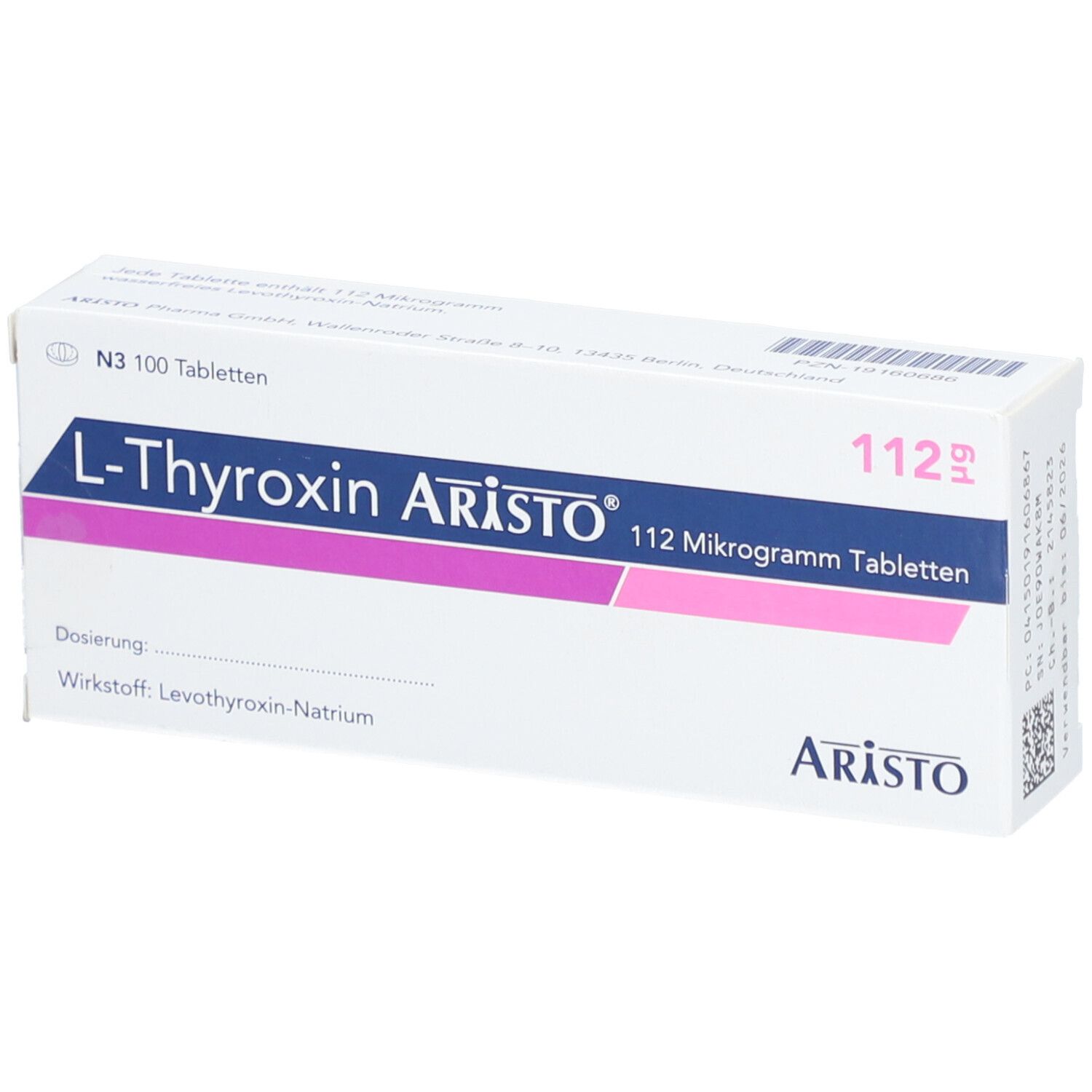 L-THYROXIN Aristo 112 Mikrogramm Tabletten