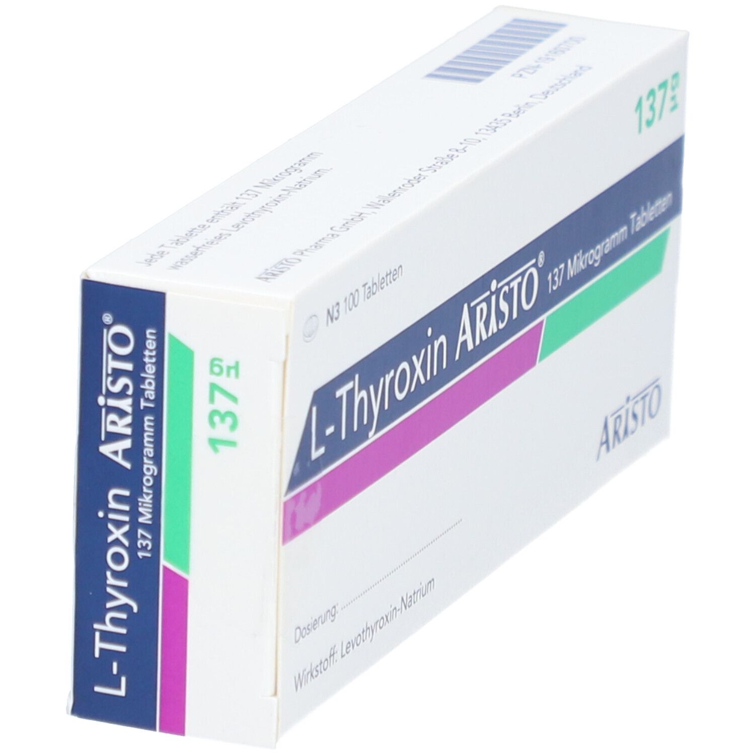 L-Thyroxin Aristo 137 Mikrogramm Tabletten 100 St