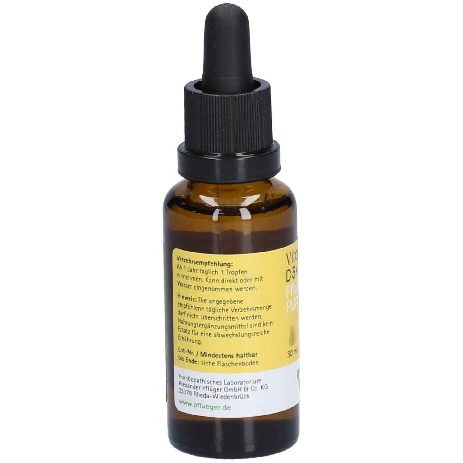 Vitamin D3+K2 Pflüger PUR 500 I.e./25 µg Tropfen 30 ml