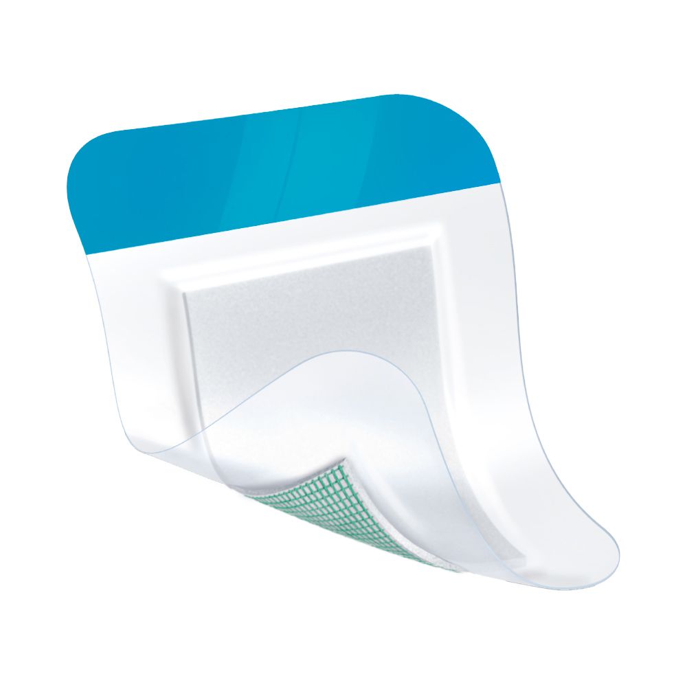 Steriler Leukomed® Sorbact Verband, 5 x 7,2 cm, mit Sorbact® Technology und Klebefläche.