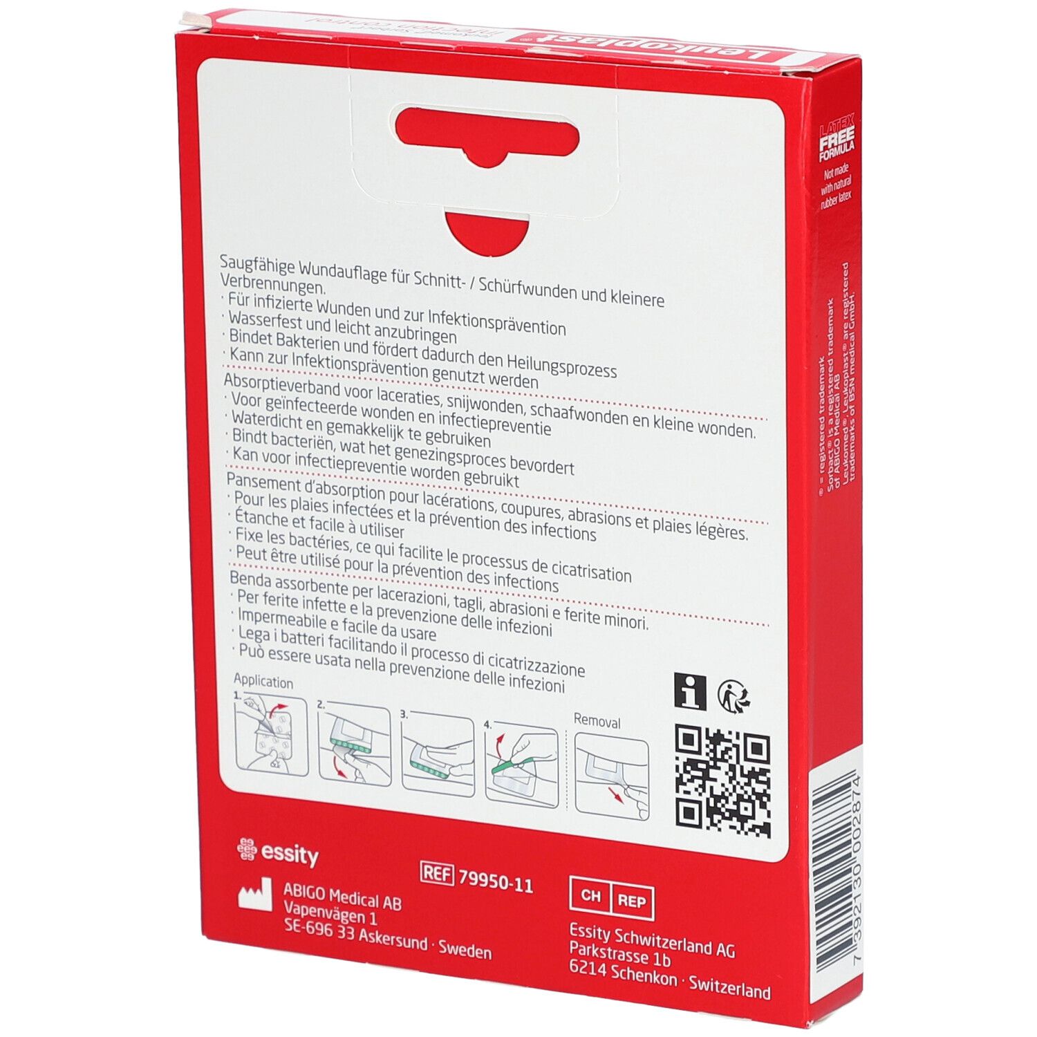 Leukoplast® Leukomed® Sorbact® 8 x 10 cm