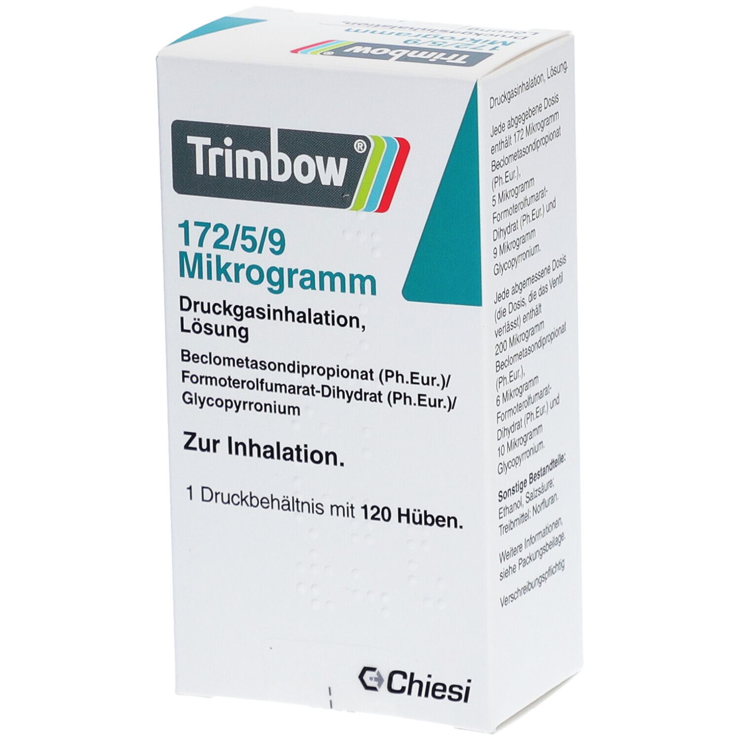 TRIMBOW 172 µg/5 µg/9 µg 120 Hub Druckgasinhalat.